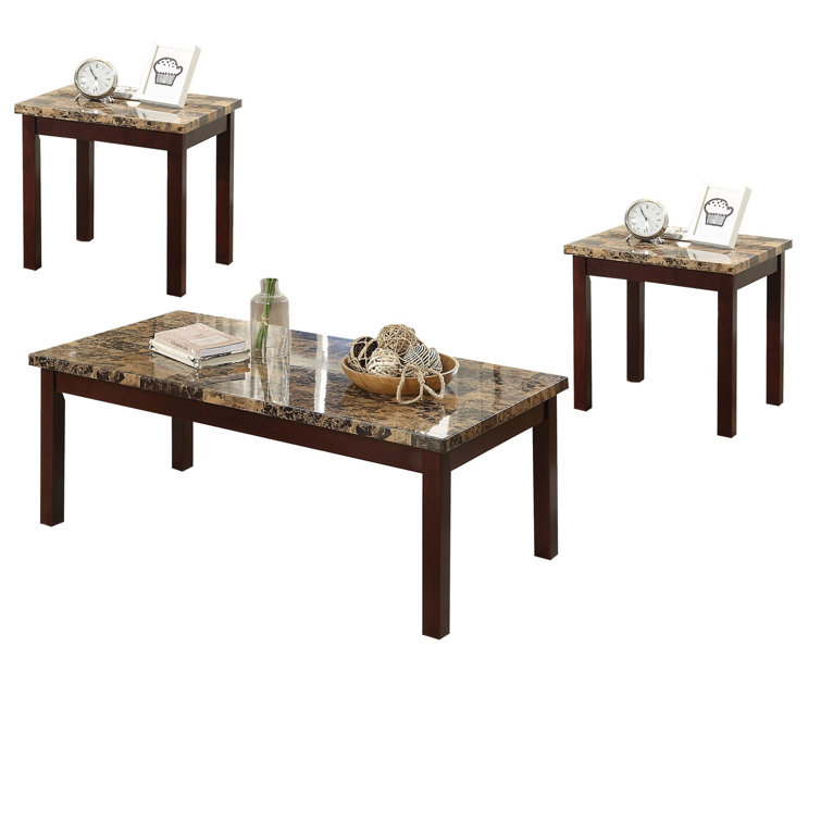 ZeaZu 3 Piece Living Room Table Set Wayfair Canada